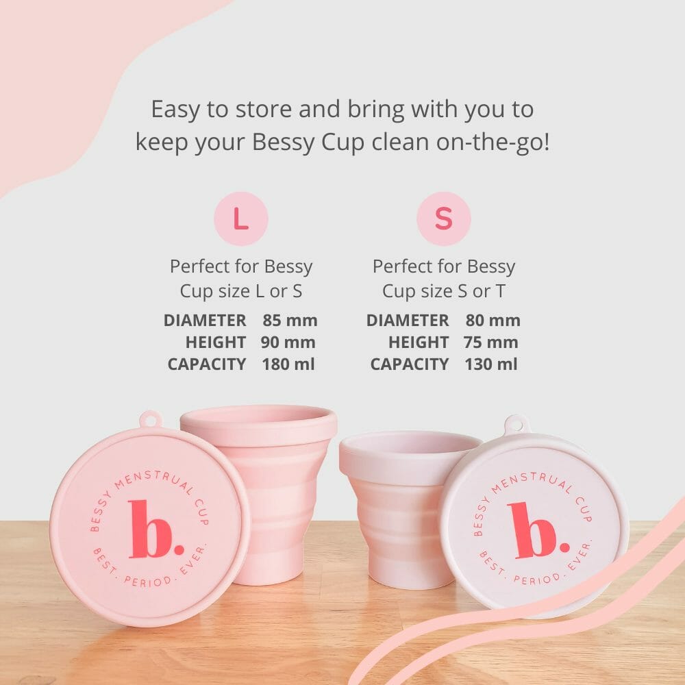 sterilizer-cup-sizes Bessy Cup Collapsible Sterilizer Cup